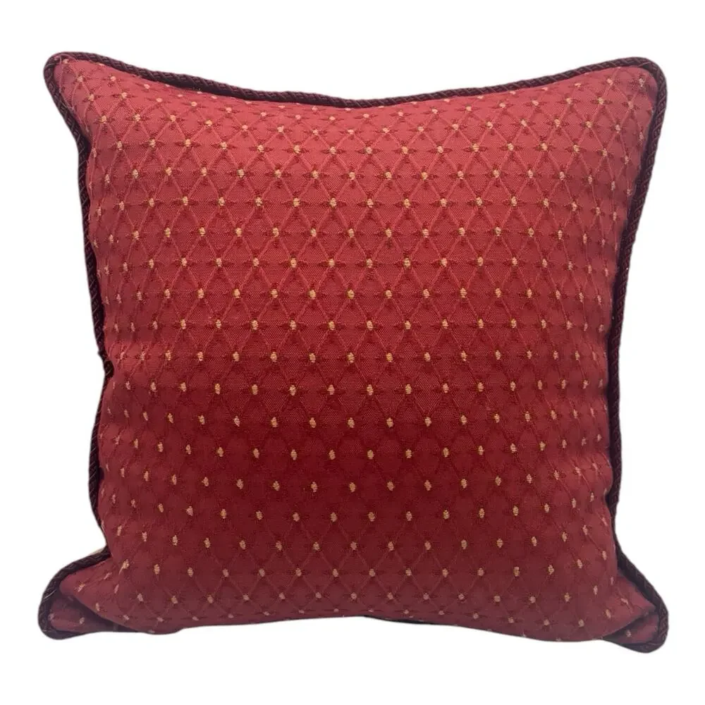 Vintage Bosporus Toile Decorative Throw Pillow Pastoral 16 x 16